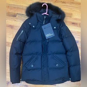 Men’s Moose knuckle jacket color Navy blue Size M, New Unworn with Tags